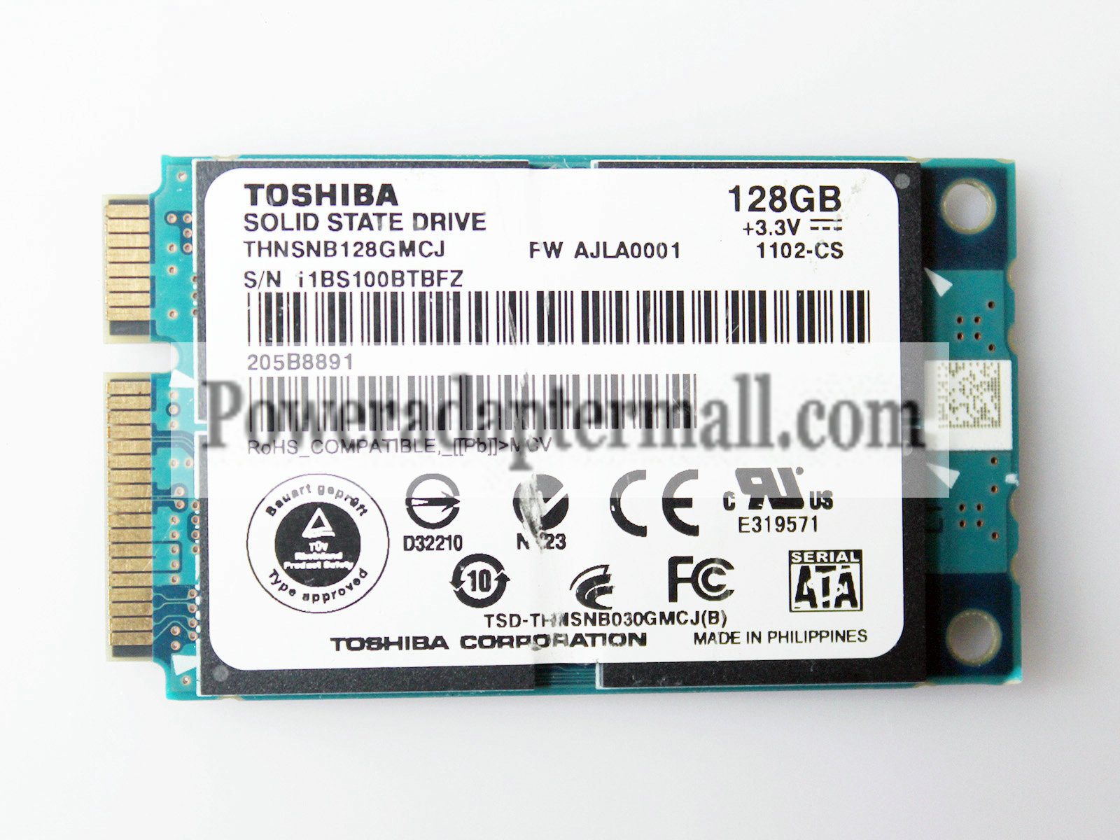 TOSHIBA THNSNB128GMCJ 128GB mSATA SSD Solid State Drive Samsung